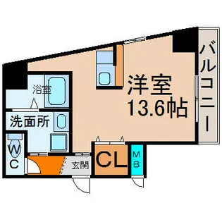 愛知県名古屋市中区平和1丁目【マンション】の間取り