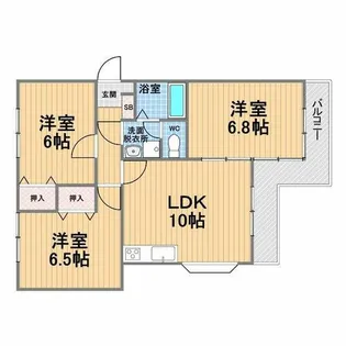アルモニーナカモト2【3階】の間取り