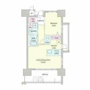 アデグランツ大須【9階】の間取り