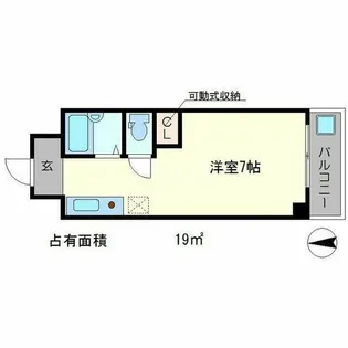 フラットフジタ【4階】の間取り