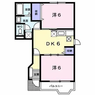 グランコートY【1階】の間取り