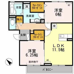 プラムビレッジ コンフォート【301号室】の間取り