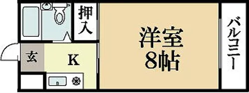 コート黄檗【2階】の間取り
