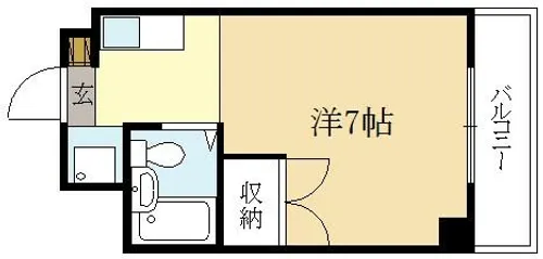 コリンノルド【5階】の間取り