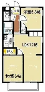 グリーンハイツ瑞穂【201号室】の間取り