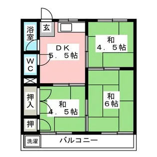 鈴家荘北棟【2階】の間取り