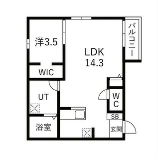 ユニオーネ豊田本町【1階】の間取り