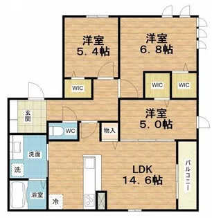 クラシスト大今里【2階】の間取り
