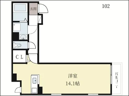 ガーデン・アイリス【102号室】の間取り