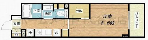 コンフォリア北堀江一丁目【11階】の間取り