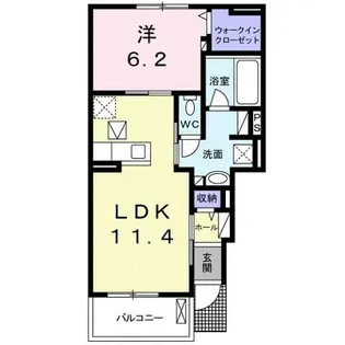 スリーズⅡ【1階】の間取り