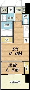 セレニテ阿波座ミラク【2階】の間取り