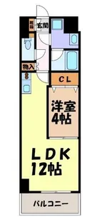 インセンス名駅【9階】の間取り