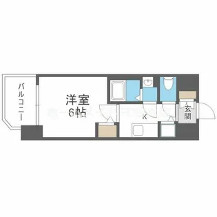 エスリード ザ・レーヴ大阪【2階】の間取り