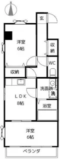 ビューパレス雅【3階】の間取り