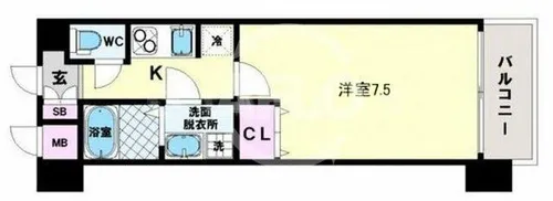 クレアートヨーロッパアベニューシティライフ【10階】の間取り