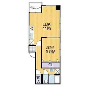 グランヴェール南車崎【3階】の間取り