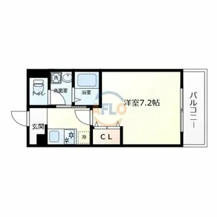 ステリア森ノ宮【1階】の間取り