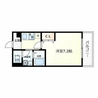 ステリア森ノ宮【1階】の間取り