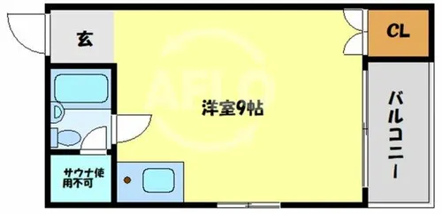 サンシャイン池商【6階】の間取り