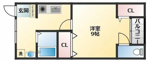 藤井寺大発マンション【3階】の間取り