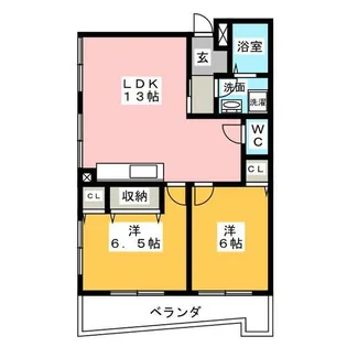 レナジア天白【2階】の間取り