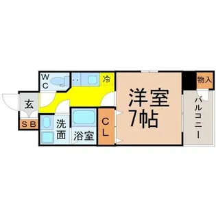 エステムコート名古屋金山ミッドクロス【9階】の間取り