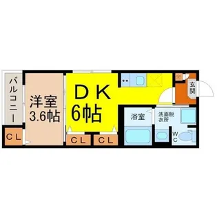Kura0306鳴海【101号室】の間取り