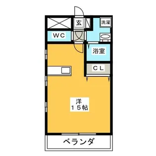 パラシオンⅡ【3階】の間取り