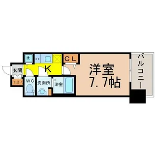プレサンスジェネ栄【5階】の間取り