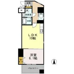 カスタリア志賀本通【1011号室】の間取り