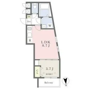 Cherim並木【1階】の間取り