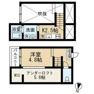 フレシール道徳【202号室】の間取り