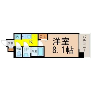 プレサンス大須観音駅前【3階】の間取り