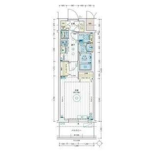 エステムコート名古屋 TWIN EAST【2階】の間取り