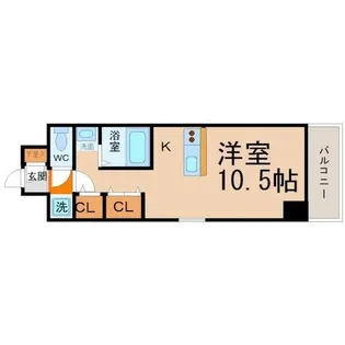 エルミタージュ名駅西【6階】の間取り