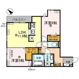 トリシア クレール【3階】の間取り