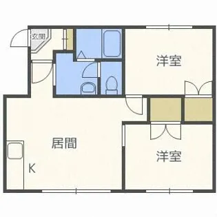 コーポ89【110号室】の間取り