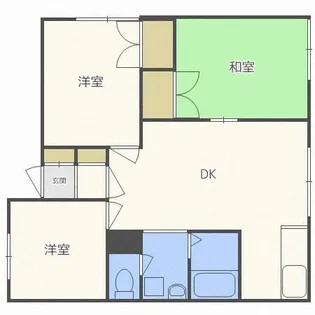 コーポ89【206号室】の間取り