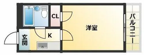 レガーレ駒川【3階】の間取り