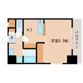 尼崎ヒルズ【3階】の間取り