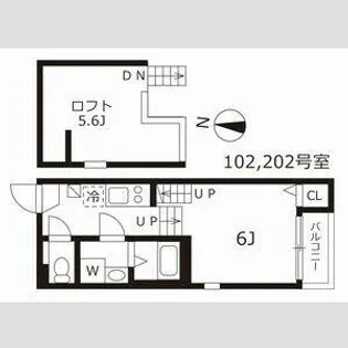 ハーモニーブリッジ桜山【1階】の間取り
