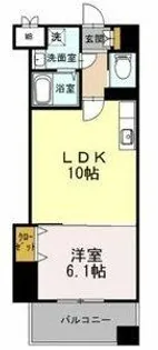 カスタリア志賀本通【11階】の間取り