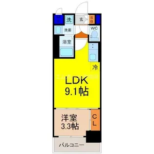 CREST TAPP大曽根Ⅱ(クレストタップ)【14階】の間取り