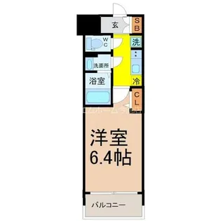 メイクス鶴舞Ⅱ【9階】の間取り