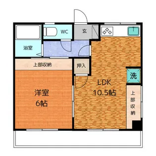 いとうハイツ【2階】の間取り