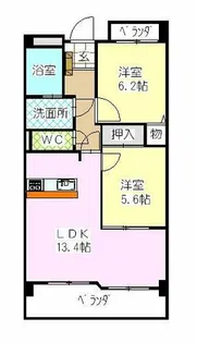 クレール【2302号室】の間取り