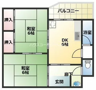 プラザハイツ【2階】の間取り