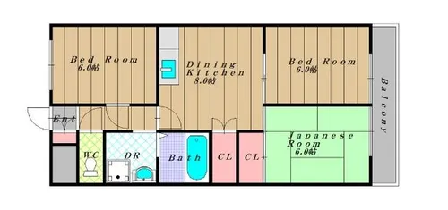 アーネットスタシオン大阪狭山【303号室】の間取り