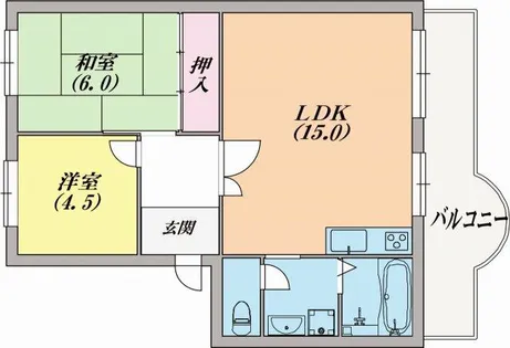 メゾン北鈴【5階】の間取り